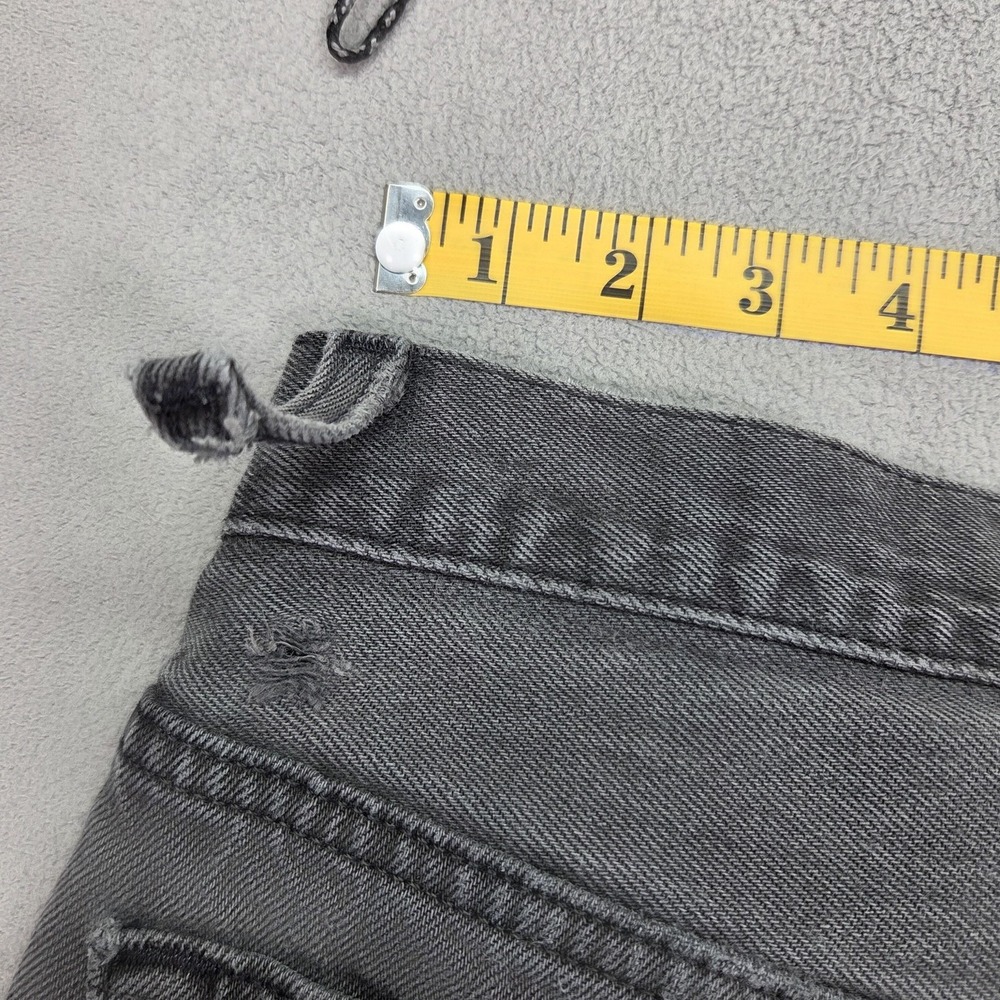 Vintage Levis 501 Jeans Mens Black Made USA Button Distressed 90s Fits 30x30 - Picture 14 of 16